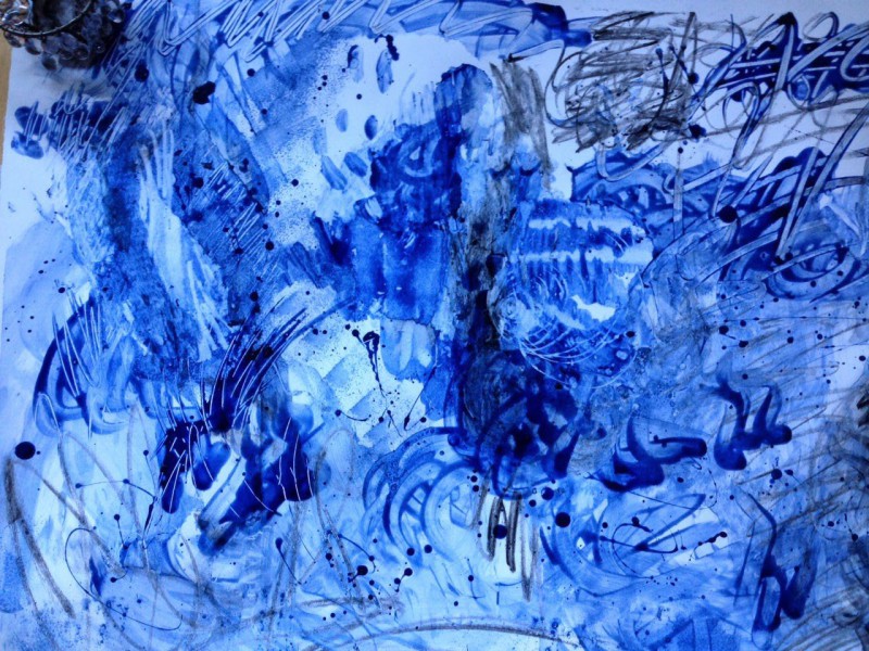 Blue eggyoke by Suzanne Schillings